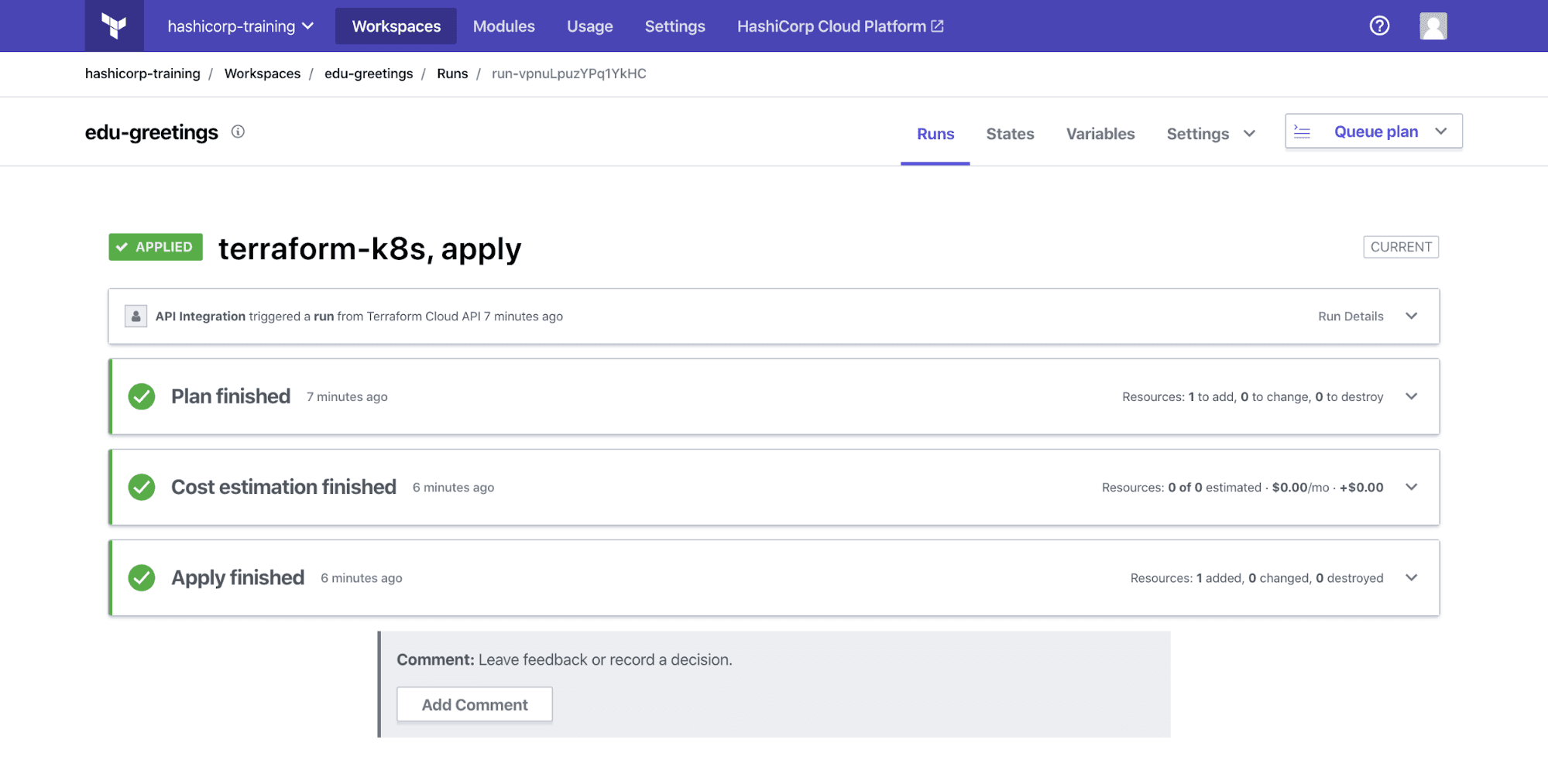 Deploy SQS using the Terraform Cloud Operator for Kubernetes